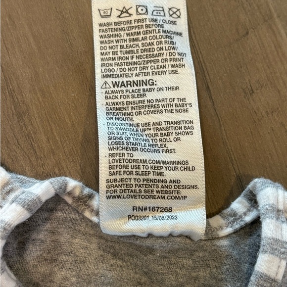 Love To Dream Swaddle Newborn Hands Up Gray 5-8.5 Lbs Pounds Moderate Weather - Picture 3 of 10